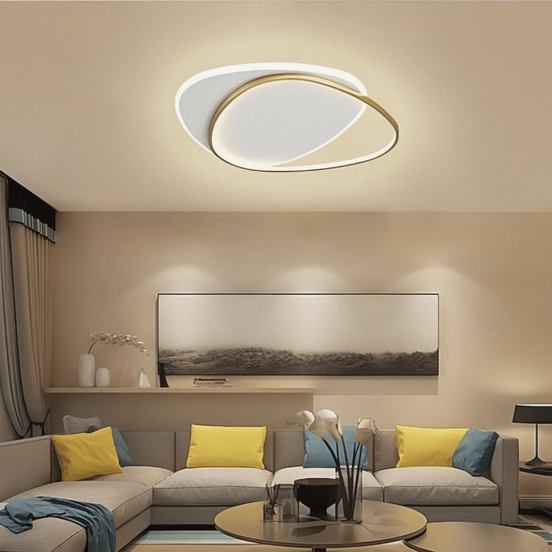 Đèn ốp trần D58 màu vàng