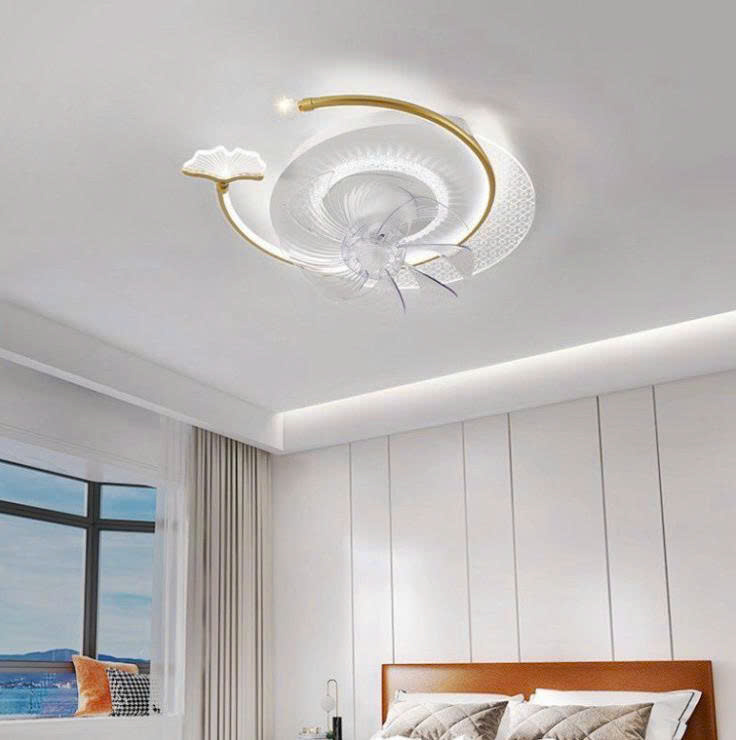 Đèn quạt ốp trần Z620 vàng tròn